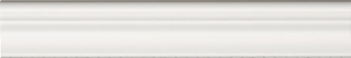 Moldura Plinth White Mate 5x30