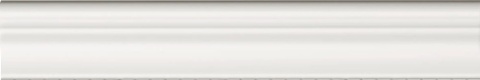 Moldura Plinth White Mate 5x30