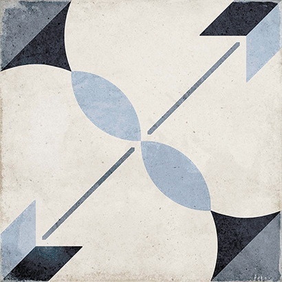 ART NOUVEAU ARCADE BLUE 20X20 24411
