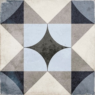 ART NOUVEAU PALAIS BLUE 20X20 24410
