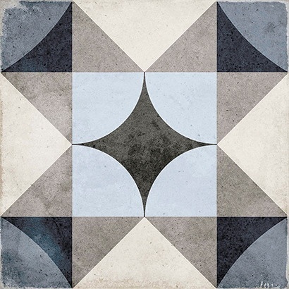 ART NOUVEAU PALAIS BLUE 20X20 24410