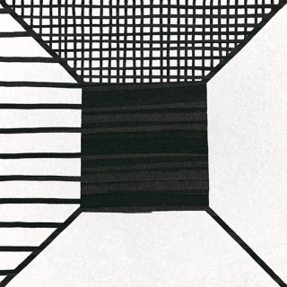 BLOCK B&W 20X20 22122