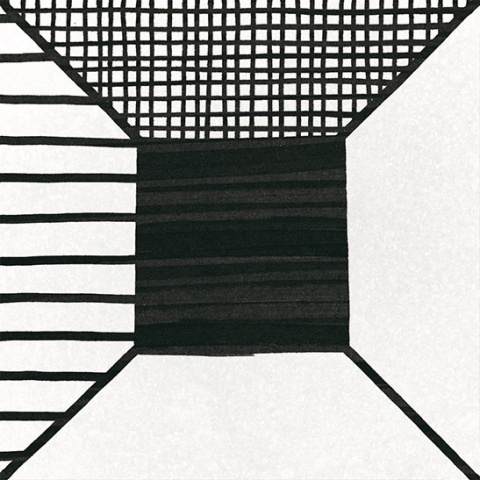 BLOCK B&W 20X20 22122