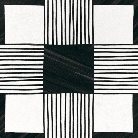 CLOTH B&W 20X20 22124