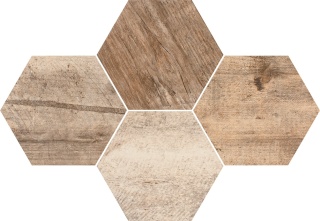 Mozaika HEKSAGON TIMBER 28,3x40,8 G.1