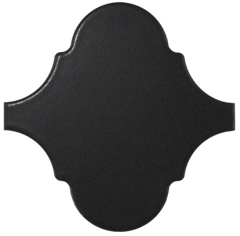 ALHAMBRA BLACK MATT 12X12CUR 21934