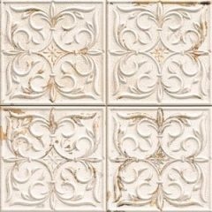 ANTIGUA LIS WHITE 33X33 RL
