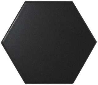 HEXAGON BLACK MATT 12,4X10,7HX 21909