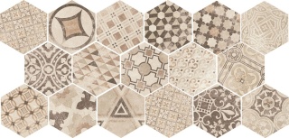 HEXATILE CEMENT GARDEN SAND 17,5X20 22098