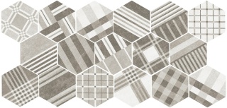 HEXATILE CEMENT GEO GREY 17,5X20 22101