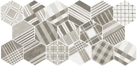 HEXATILE CEMENT GEO GREY 17,5X20 22101