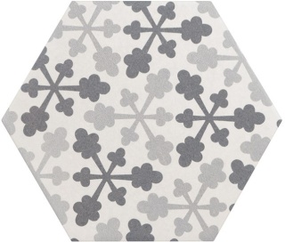 HEXATILE HARMONY B&W 17,5X20 21357
