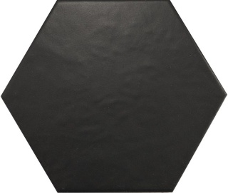 HEXATILE NEGRO MATE 17,5X20 20338