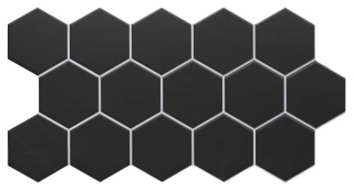 Pp HEX BLACK 26,5X51 G1 RL wycof.