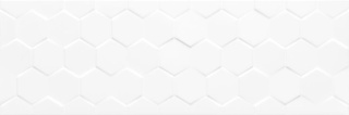 Pś CCR12-1 HEXAGON WHITE GLOSSY RETT 25x75 g.1 CC