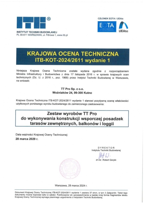Kotwa do obrzeży